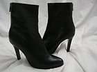 545 Pop Couture Max & Co. Sleek Black Leather Nastro Boots US 8.5 EU 