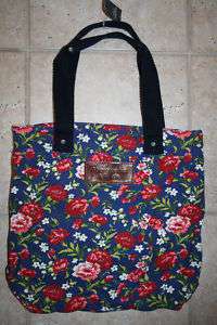 NWT Abercrombie & Fitch Flower Book Tote Bag  