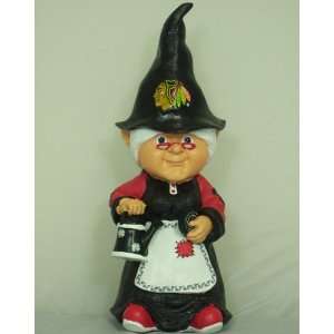 Chicago Blackhawks NHL Female Garden Gnome:  Sports 