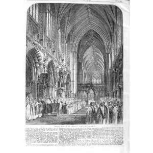  1866 Choral Festival Lichfield Cathedral Architecture 