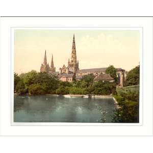 Cathedral South Side Lichfield England, c. 1890s, (M) Library Image 