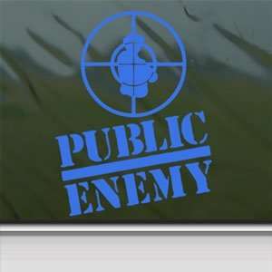  Public Enemy Blue Decal Rap Band Car Truck Window Blue 
