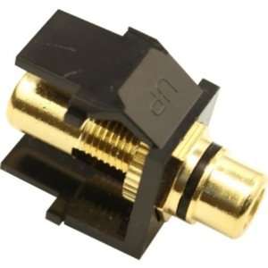  Leviton 40830 BEE JACK RCA SPKR W/BLK BLK