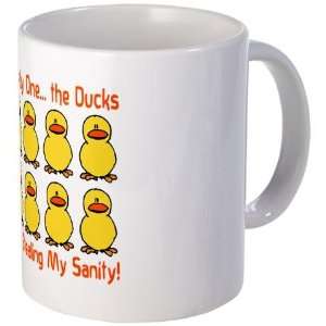  Ducks Stealing My Sanity Funny Mug by CafePress: Kitchen 