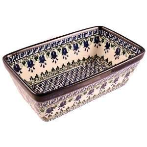  Polish Pottery Loaf Baker 3 H x 4 3/4 W x 81/4 L