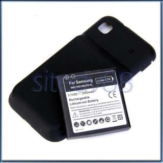 3500mAh Replacement Battery + Back Door Case Cover for Samsung i9000 