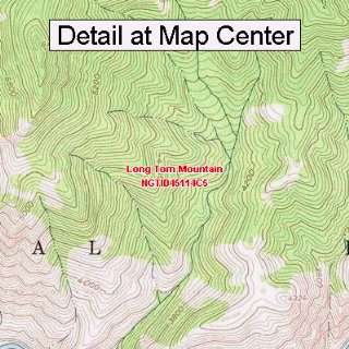  USGS Topographic Quadrangle Map   Long Tom Mountain, Idaho 