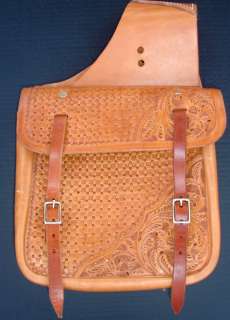   Equestrian Cowboy/Cowgirl Top Grain Leather Tooled Saddl  
