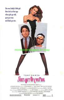 SHES OUT OF CONTROL MOVIE POSTER 1989 TONY DANZA  
