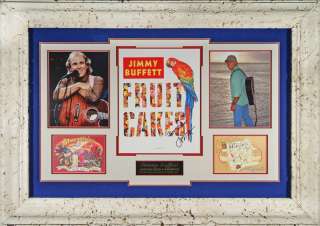 Jimmy Buffett Autographed Fruit Cakes Poster Display  