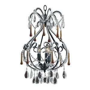  Glow Lighting 559 Beaded Fantasy 3 Light Chandelier 