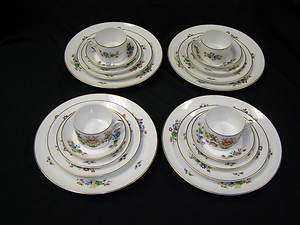   Riviera 4 5 Pc Place Settings Dinner Salad Bread Cup Saucer  