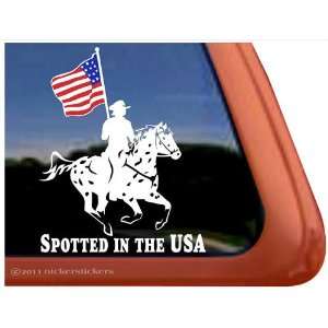 Spotted in the USA Appaloosa Drill Team Trailer Vinyl Window Decal 