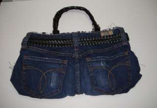 Handbag Stitch A Wish Designs Jeans Handbag  
