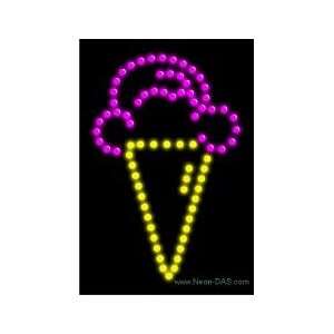  Ice Cream Cones LED Sign 16 x 11: Home Improvement