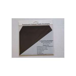  Clear Plastic Envelopes (Black A7)   12 Pack Office 