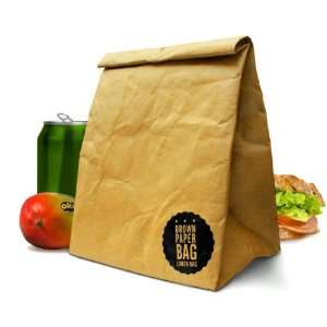 Brown Paper Bag  INSULATED Lunch Bag: Kitchen & Dining