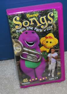 BARNEY SONGS FROM THE PARK VIDEO TAPE Vintage Dinosaur 045986020796 