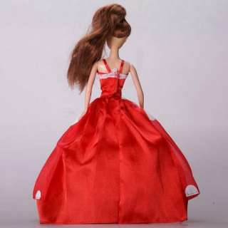 beautiful barbie evening Clothes Dress Gown for Barbie Doll i639 