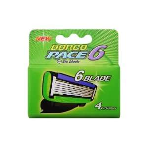  6 Blade Razor System for Men Cartridges (Dorco Pace 