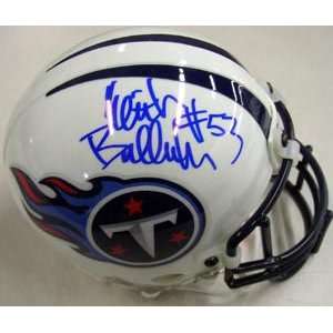 Keith Bulluck Memorabilia Signed Tennessee Titans Riddell Replica Mini 