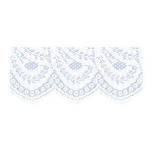   Diecut Lace Prepasted Border, Colonial Blue/White