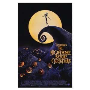   THE NIGHTMARE BEFORE CHRISTMAS TIM BURTON MOVIE POSTER