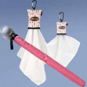  Pink Dot Towel and Tilia Ball Retriever Set: Sports 