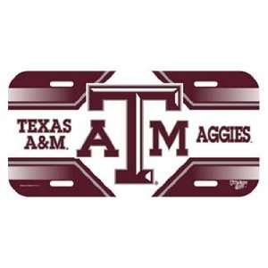  Texas A&M PLASTIC License Plate: Sports & Outdoors