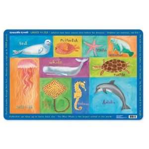  Crocodile Creek Sea Animals Placemat: Toys & Games
