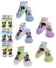 PAIR Disney Mickey Mouse Infant Toddler Baby Booties Socks 6 12 