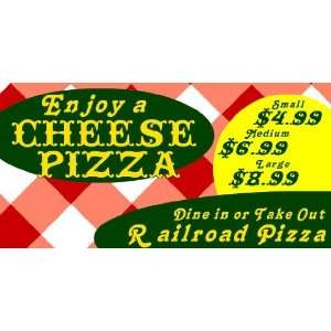  3x6 Vinyl Banner   Cheese Pizza Offers 