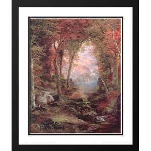 Moran, Thomas 28x34 Framed and Double Matted The Autumnal Woods (Under 