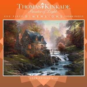   Piece Thomas Kinkade Dimensions   Cobblestone Mill Jigsaw Puzzle