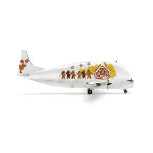   Herpa Wings Christmas B377SGT Super Guppy Model Airplane: Toys & Games