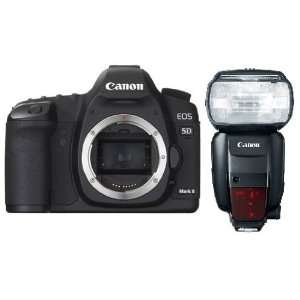  5D 600EX Saver Bundle, Canon EOS 5D Mark II 21.1MP Body + Canon 