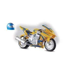   Wild Rides Custom Motor Bike with Helmet (Assorted): Toys & Games