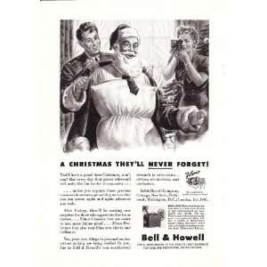   up as Santa A Christmas theyll not forget Original Vintage Print Ad