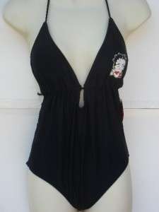 BETTY BOOP SIGNATURE LOGO ONE PIECE SWIMSUIT SIZE S  
