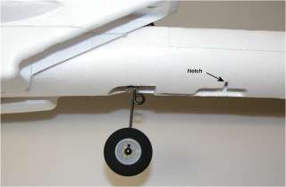 The nose gear is mounted in a similar manner to the mains. Since it is 