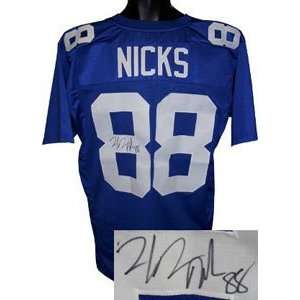  Hakeem Nicks Signed New York Giants Jersey: Sports 