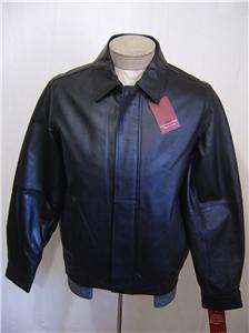   Genuine Thick Soft Leather Zip Jacket Covington Filled Coat Mens SM S