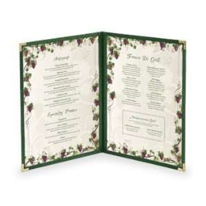  Double Cafe Style Menu Covers 4 1/4 in. x 11 in 