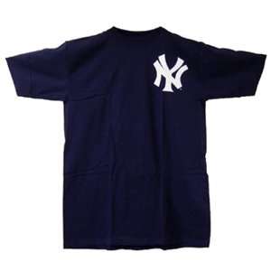  New York Yankees Replica MLB Team Logo Crewneck T Shirt by 