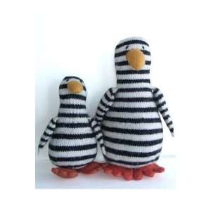  Black/White Striped Jail Birds, Handmade in Peru