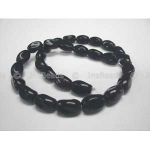    8x12mm Twisted Beads 16, Black Obsidian Arts, Crafts & Sewing