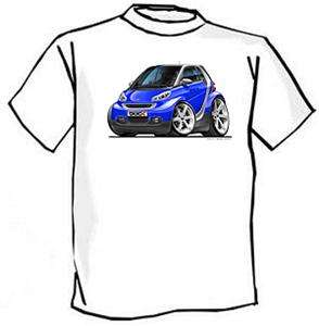 Smart Car Mercedes Benz Muscle Car Cartoon Tshirt  