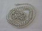 FEET SILVER PLATED ALUMINUM BULK JEWELRY CURB CHAIN 6x4MM