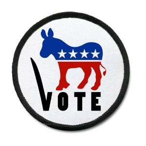  Clam Vote Democrat Party Donkey Stars And Stripes 4 Inch Black 
