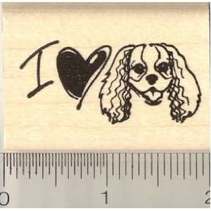 I Heart Cavalier King Charles Rubber Stamp: Arts, Crafts 